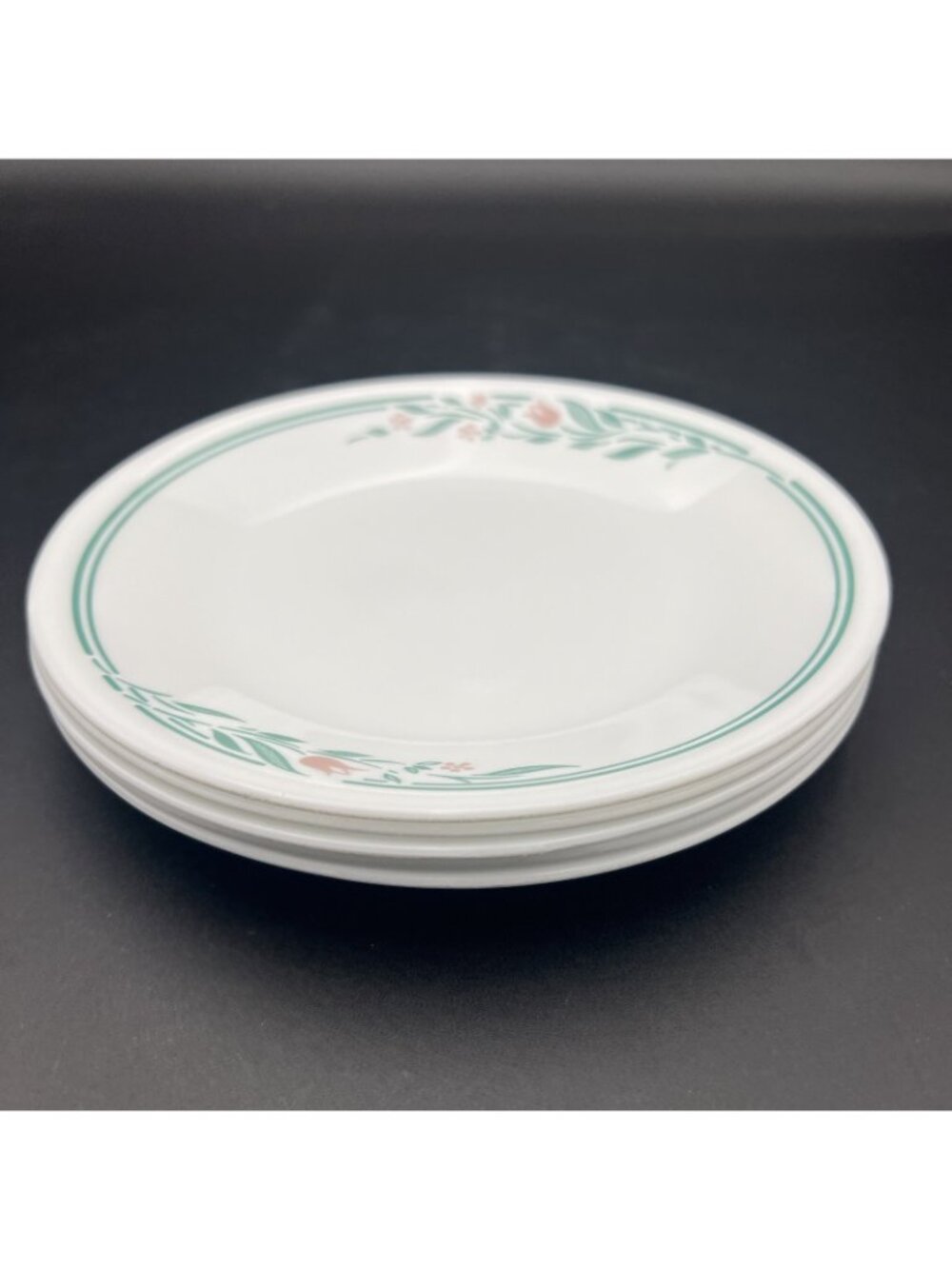 Corelle ROSEMARIE Set of 5 Bread / Dessert Plates Tulips (6-3/4") VTG Corning - Picture 4 of 8